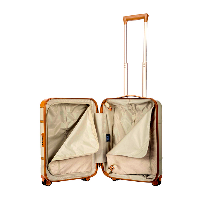 Brics Cabin Trolley Bellagio Trunk Collection Bagaglio a mano Crema