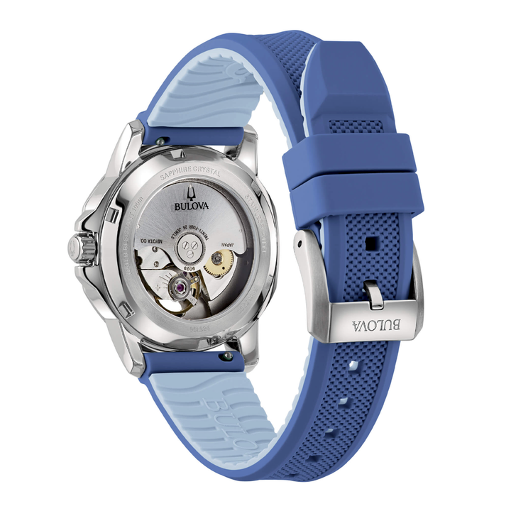 Orologio Bulova Marine Star Lady Automatic Madreperla Silicone Blu