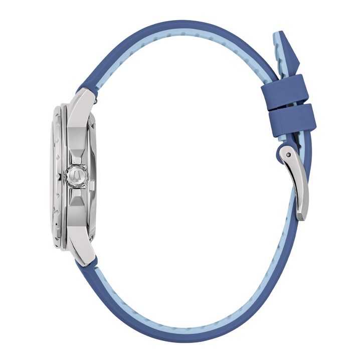 Orologio Bulova Marine Star Lady Automatic Madreperla Silicone Blu