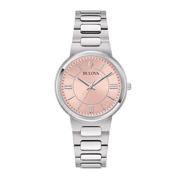 Bulova Orologio Classic Elegant Woman Pink Dial 32 mm 96L335
