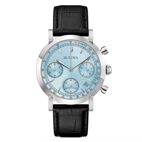 Orologio Bulova Sutton Crono Alta Precisione 262Khz Blu 96B456