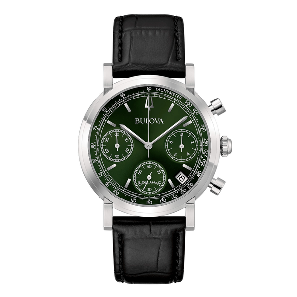 Bulova Orologio Crono High Precision 262Khz Quadrante Verde