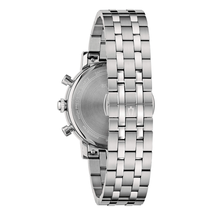 Orologio Bulova Chrono Alta Precisione 262Khz Quadrante Nero 98B458