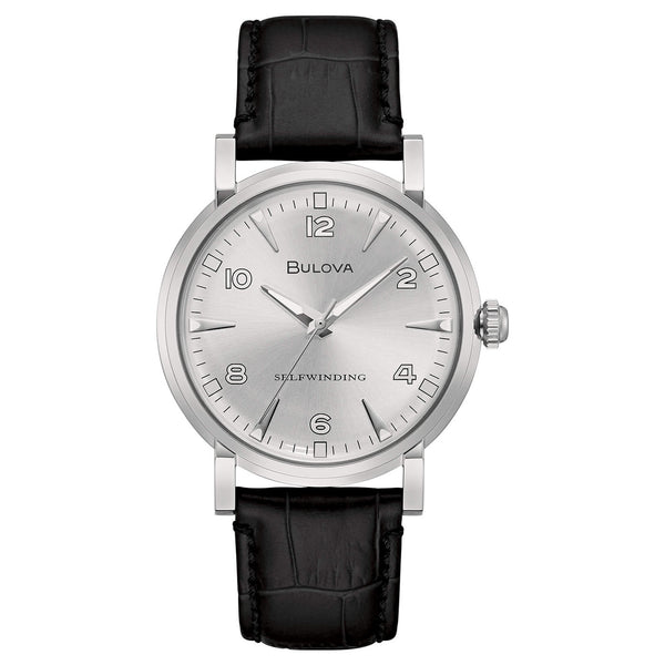 Bulova Orologio Collezione Clipper Automatic SelfWinding Quadrante Silver 39mm