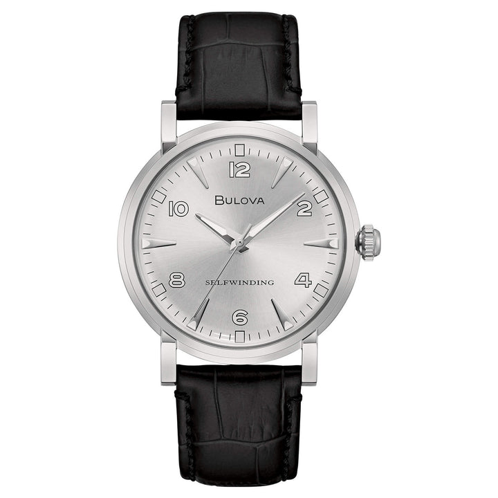 Bulova Orologio Collezione Clipper Automatic SelfWinding Quadrante Silver 39mm