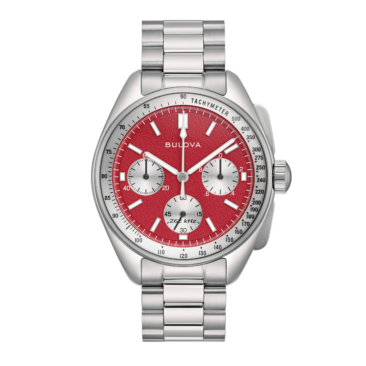 Bulova Moon Watch Lunar Pilot Chronograph Red 43mm 96A316