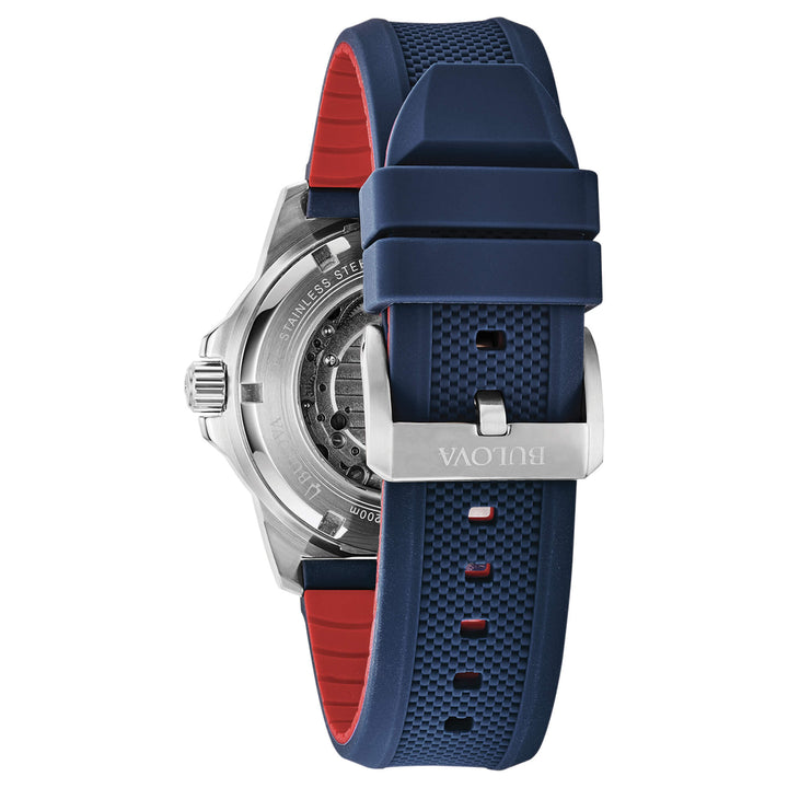 Bulova Orologio Collection Marine Star Automatic Quadrante Bianco Open Heart