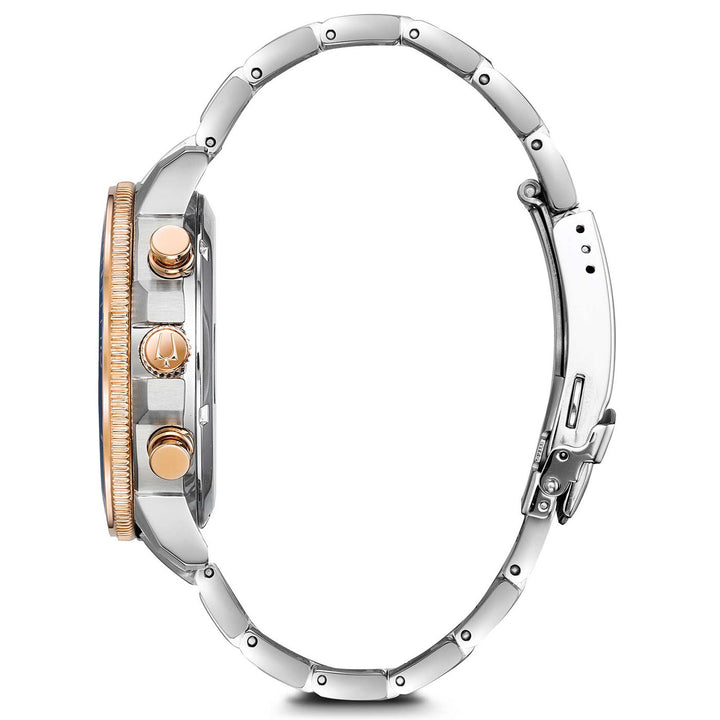 Bulova Orologio Collection Marine Star Crono Finiture Oro Rosa Quadrante Blu