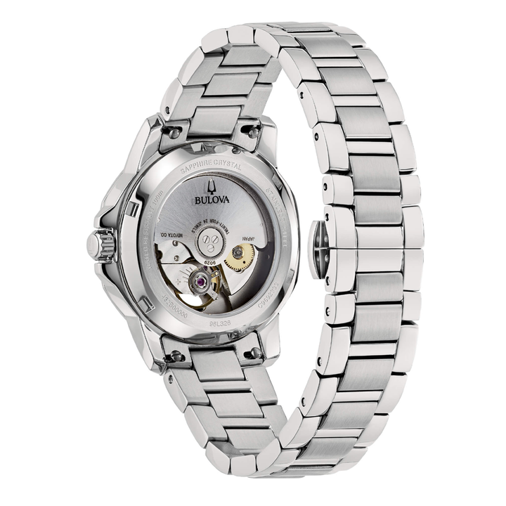 Bulova Orologio Marine Star Lady Automatic Bianco Dial 35mm 96L326