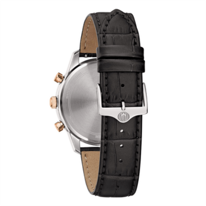 Bulova Orologio Sutton Chronografo Grigio Cinturino Pelle 41mm 98B409