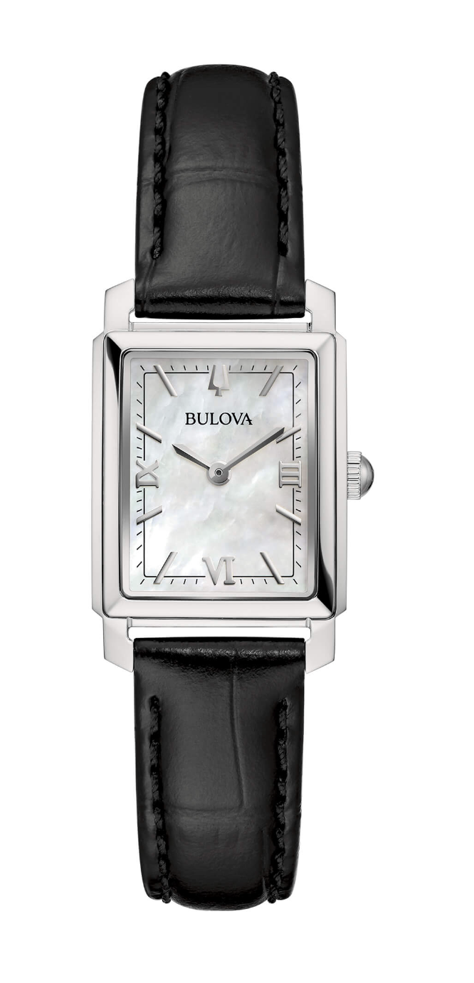 Orologio Bulova Sutton Tank Quarzo Madreperla Cinturino Pelle 96L330