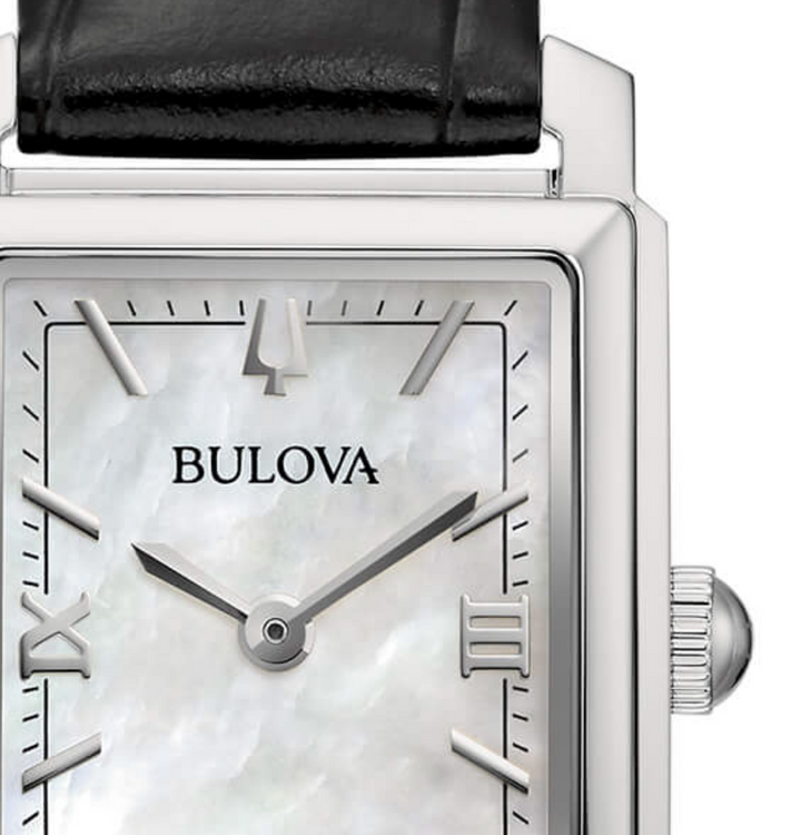 Orologio Bulova Sutton Tank Quarzo Madreperla Cinturino Pelle 96L330
