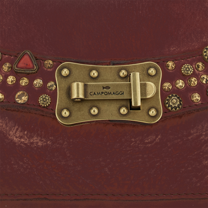 Campomaggi Agnese Borsa Afrodite in pelle borgogna rivetti C016500ND