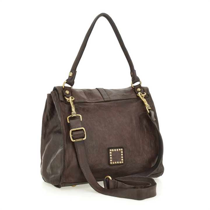 Campomaggi Cefalù Borsa a tracolla Porzia pelle marrone C042670ND