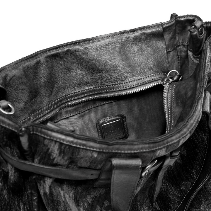 Campomaggi Teresa Borsa shopping Patrizia tessuto kilim e pelle C043080ND