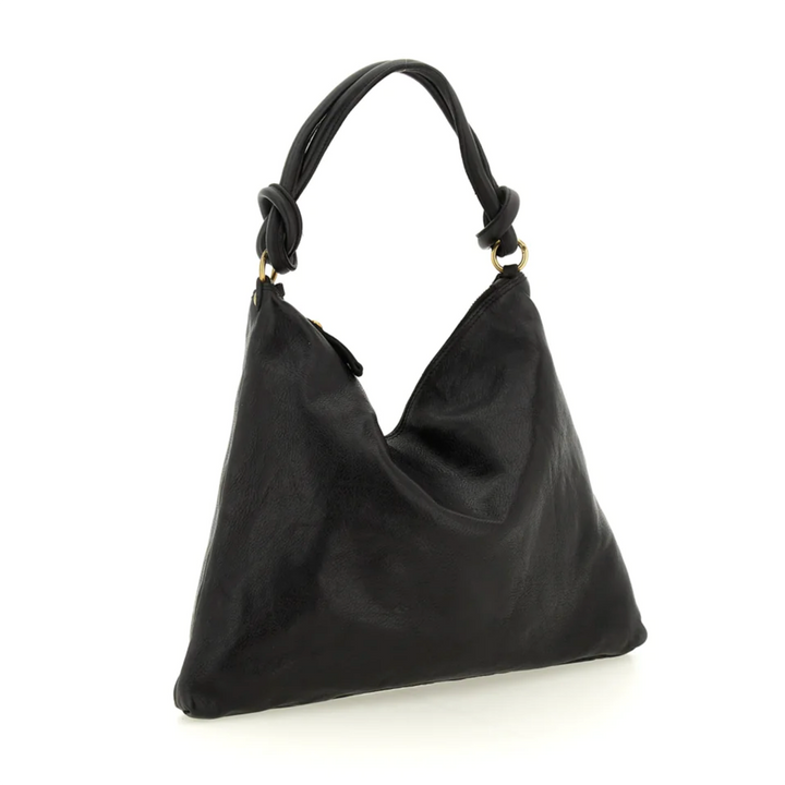 Campomaggi Agnese Borsa a Tracolla in pelle cognac e rivetti