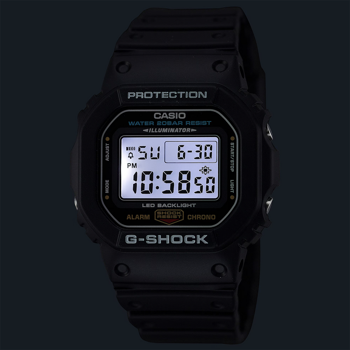 Orologio digitale Casio G-SHOCK serie 5600 nero DW-5600UE-1