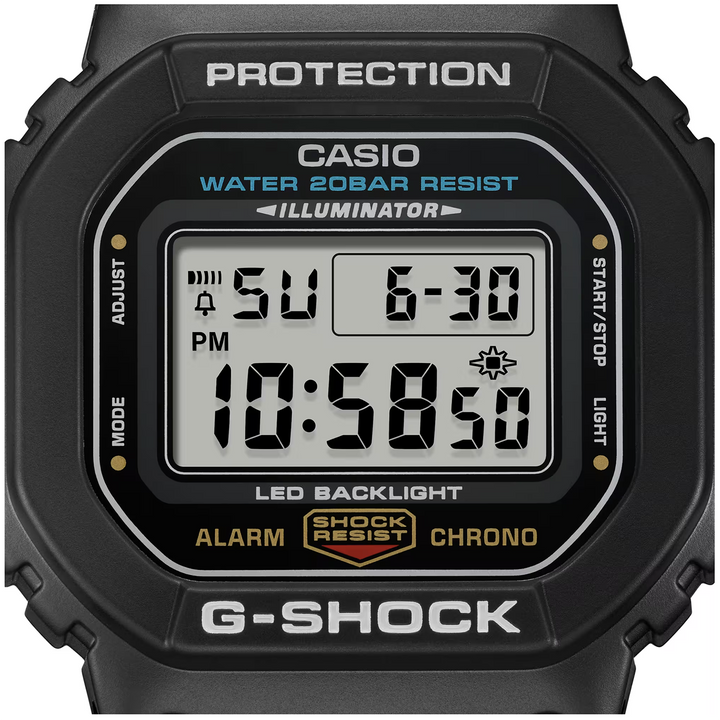 Orologio digitale Casio G-SHOCK serie 5600 nero DW-5600UE-1
