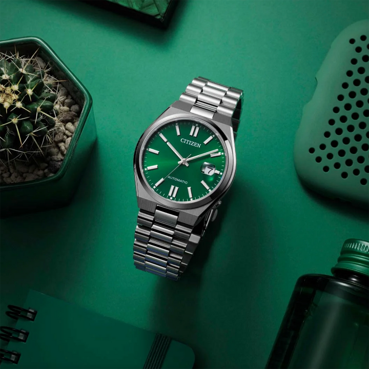 Orologio Uomo Citizen Automatico Quadrante verde 40mm NJ0150-81X