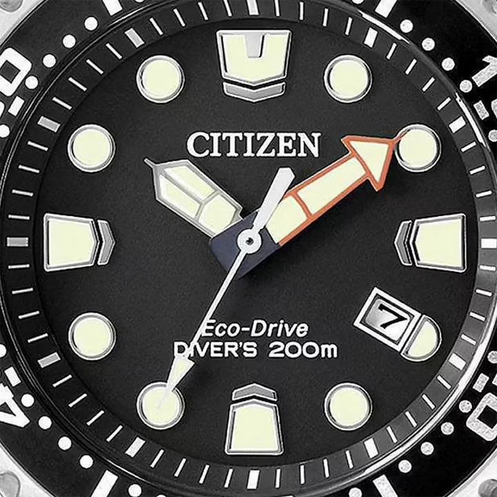 Orologio Citizen Promaster Diver Eco Drive 200mt Quadrante Nero Silicone