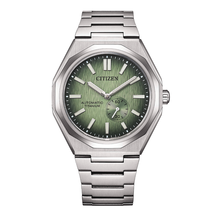 Orologio Automatico Citizen New Zenshin Super Titanio Verde NK5020-58X