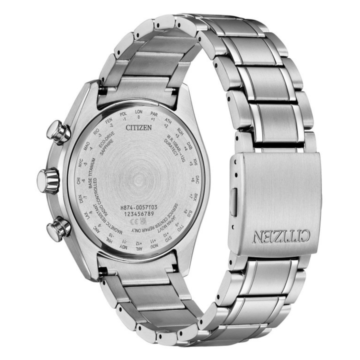 Citizen orologio Moonphase Radio-Controlled TSUKIYOMI Bordeaux BY1018-80X