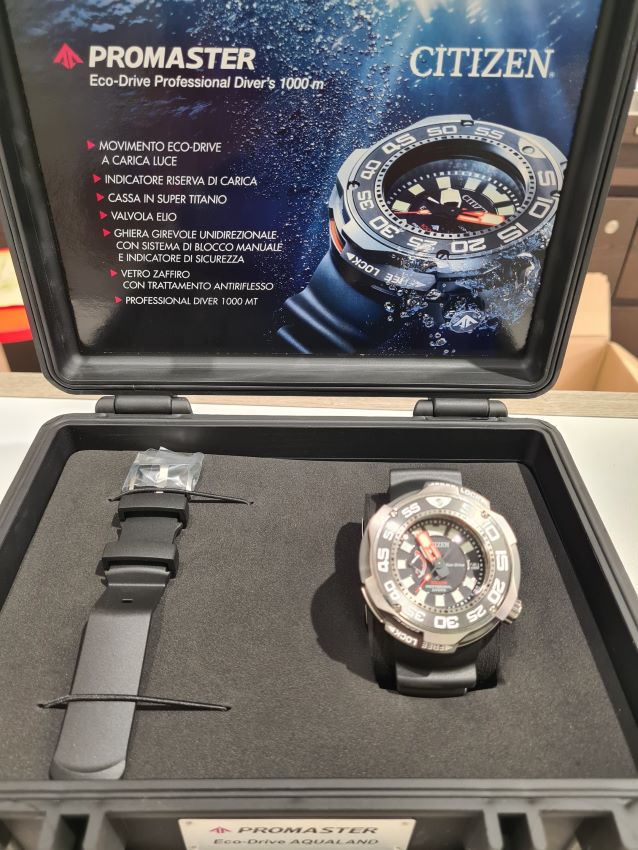 Citizen Promaster Eco Drive Orologio Subacqueo Super Titanio Professionale 1000mt