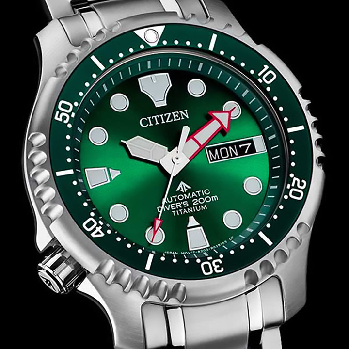 Citizen Orologio Promaster Meccanico Diver Quadrante Verde 42mm