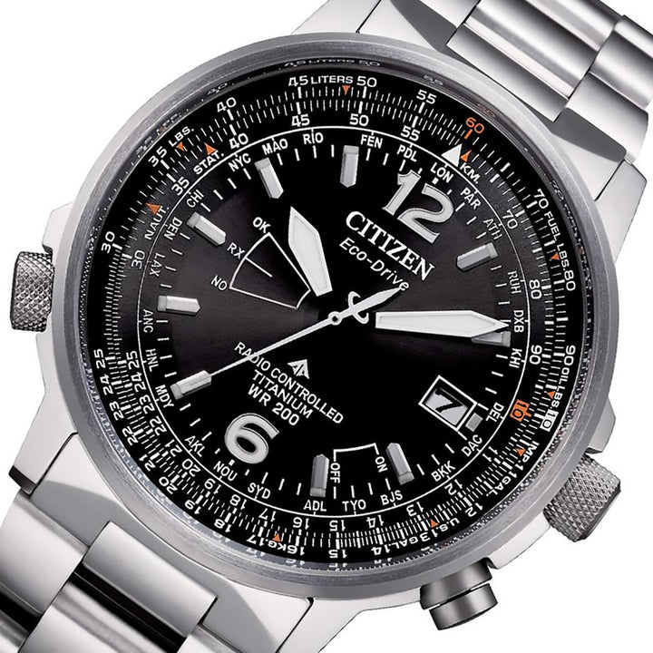 Citizen Orologio Super Pilot Eco Drive Radiocontrollato CB0230-81E