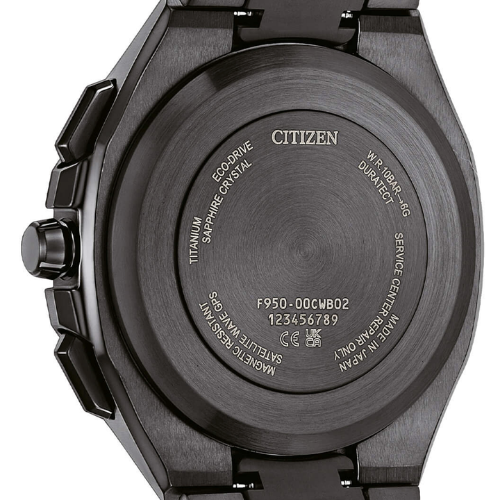 Orologio Citizen Attesa Spaceship F950 Lunetta in Ceramica Nera Satellite Wave CC4105-69E