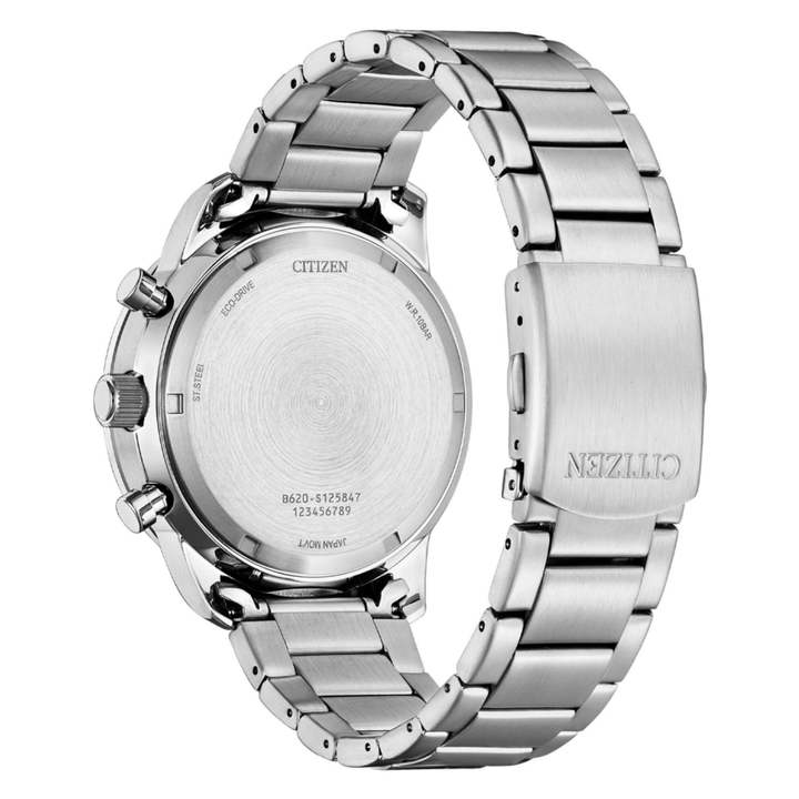 Orologio Citizen OF Aviation Chrono Eco Drive Quadrante Bianco 44mm