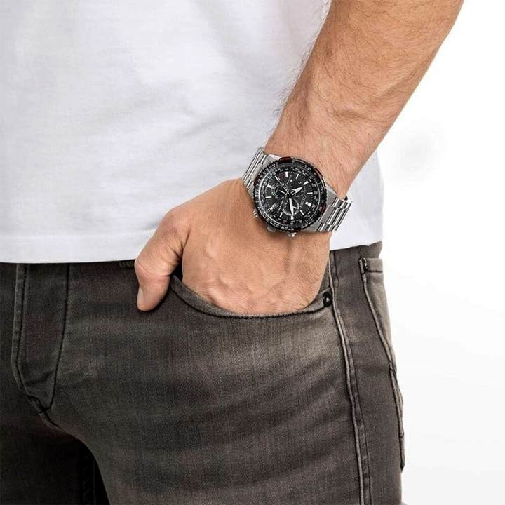 Orologio Citizen Crono Pilota Radiocontrollato acciaio CB5001-57E