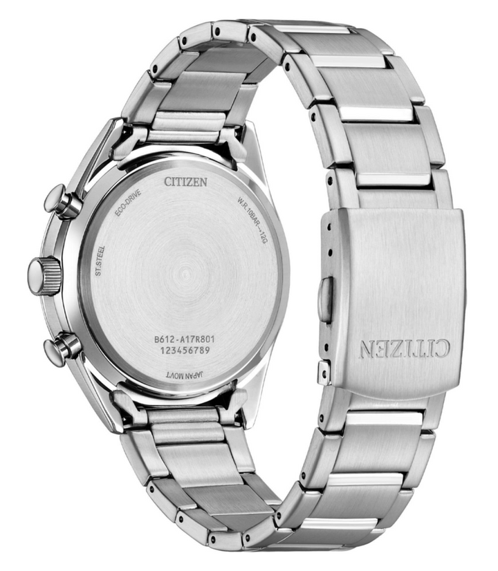 Citizen orologio OF Classic Chrono Eco Drive White Dial 40mm CA0459-79A