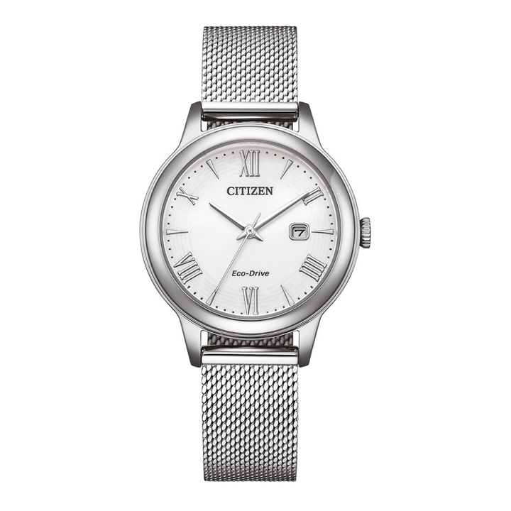 Orologio Citizen Lady Dazzling Del 2025 Mesh Milano Bianco EW2621-75A