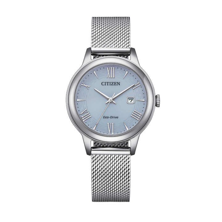 Orologio Citizen Lady Dazzling Del 2025 Mesh Milano Ice Blue EW2621-75L
