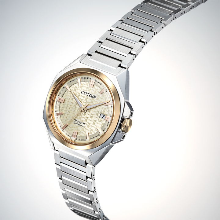 Orologio Citizen Serie 8 831 Automatico Quadrante Tokyo Skyline Champagne