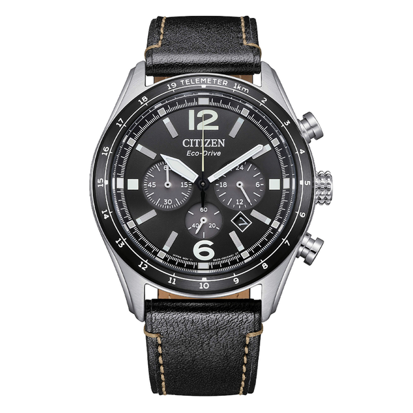 Citizen Promaster Aviator Chrono Steel Black Dial CA4654-04E