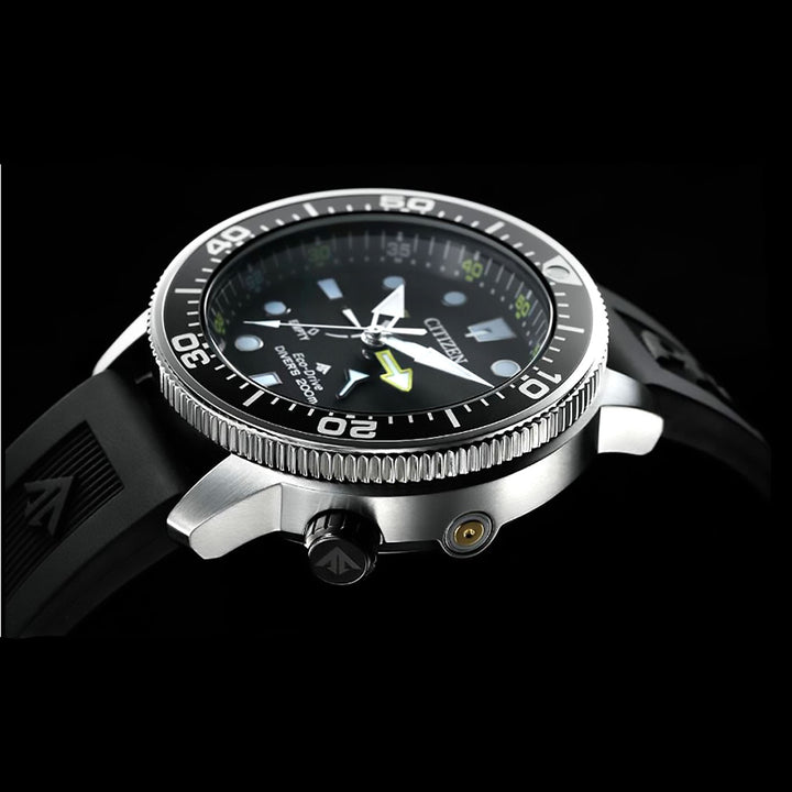 Citizen orologio Aqualand Eco-Drive Diver 200mt Black BN2036-14E