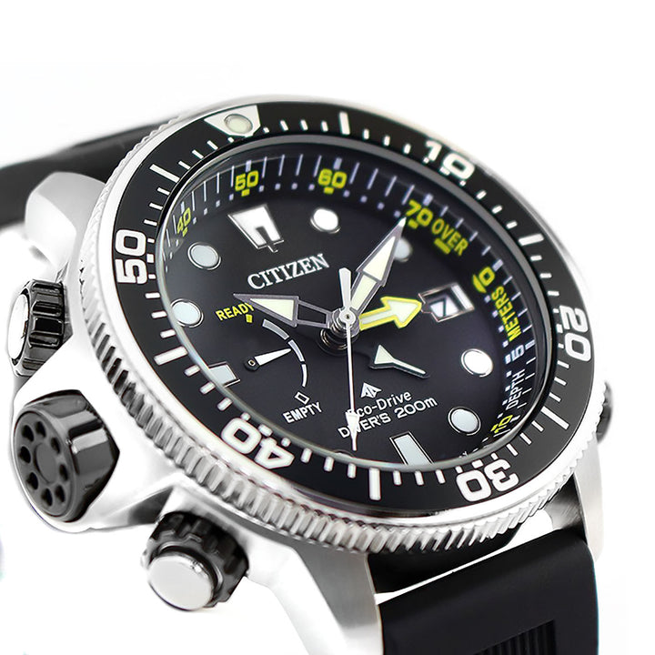 Citizen orologio Aqualand Eco-Drive Diver 200mt Black BN2036-14E