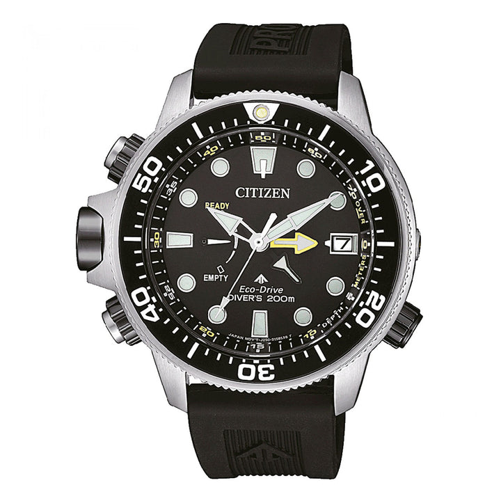 Citizen orologio Aqualand Eco-Drive Diver 200mt Black BN2036-14E