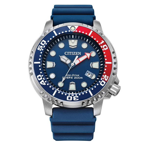 Citizen orologio Promaster Diver Eco Drive 200mt Blue Pepsi BN0168-06L
