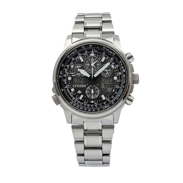 Orologio Citizen Radio Controllato Super Pilot Titanio Nero 45mm