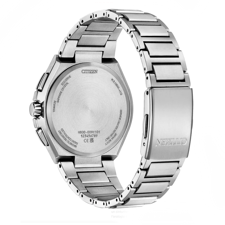 Orologio Citizen Crono Radiocontrollato Super Titanio Blu AT8238-84L