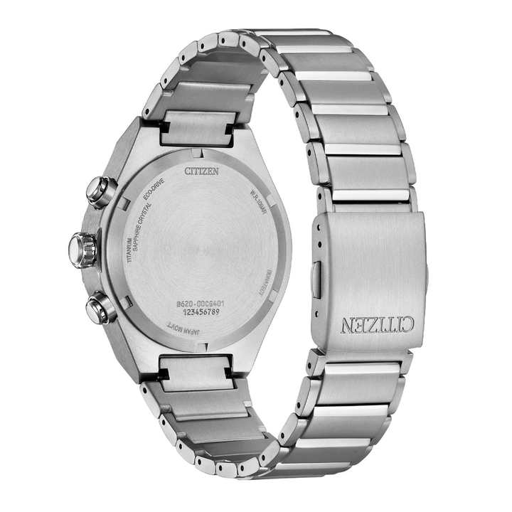 Citizen Orologio Zenshin Senkei Crono Super Titanium Eco Drive Verde