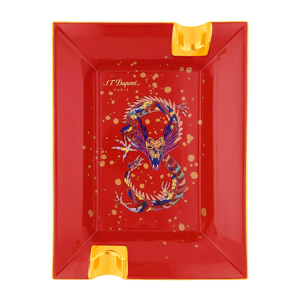 S.T. Dupont Portacenere Porcellana Dragon Bordeaux 006486