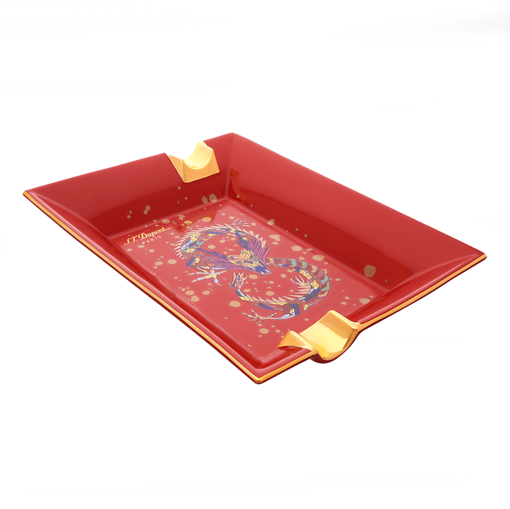 S.T. Dupont Portacenere Porcellana Dragon Bordeaux 006486