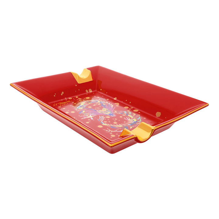 S.T. Dupont Portacenere Porcellana Dragon Bordeaux 006486
