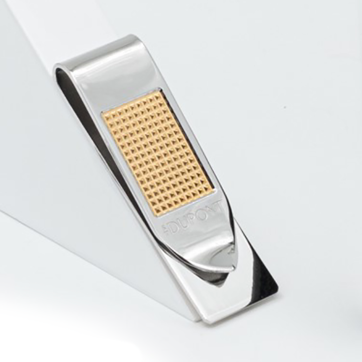S.T. Dupont fermasoldi rettangolare DH Cromo/Argento 003123