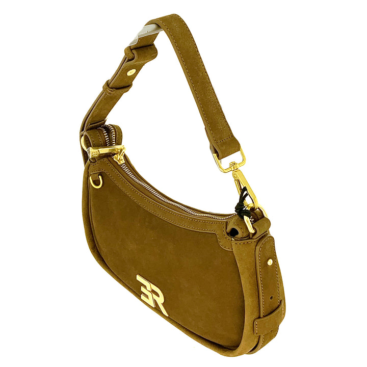 Ermanno Scervino Borsa Baguette Angelica Nabuk Miele 12402068