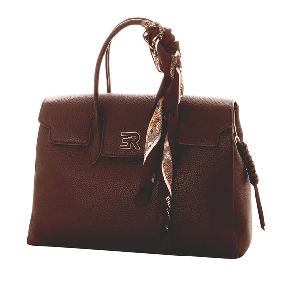 Ermanno Scervino Borsa Grande Viola testa di moro 12402018